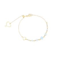 Bracelet Maman et Sophie Woman Onda colorata in Silver Acquamarina BPONDAM7 - BPONDAM7